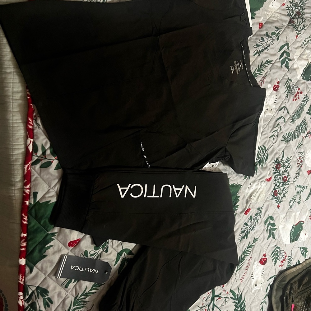 Nautica Black scrub set